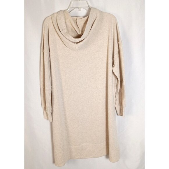 Time And Tru Women's Hooded Dress Oatmeal Heather XL NWT Casual Comfy - Picture 4 of 7